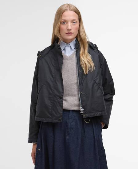Barbour for Margaret Howell Women's Transport Waxed Jacket Dark Navy