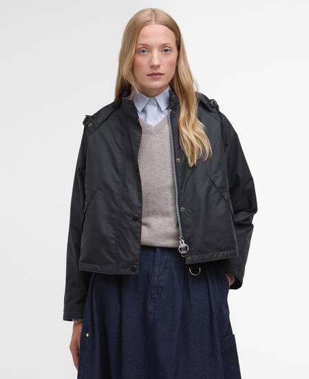 Giacca cerata Transport da donna Barbour x Margaret Howell Dark Navy