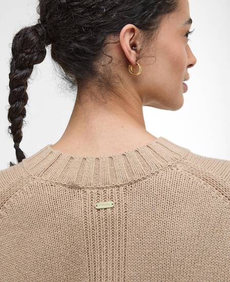 Sophia Crew Neck Jumper Pale Camel