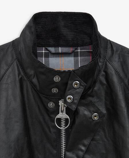 Blouson Transport Waxed Jacket Black