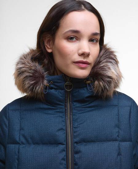 Marjoram Puffer Jacket Dark Navy/Blackwatch