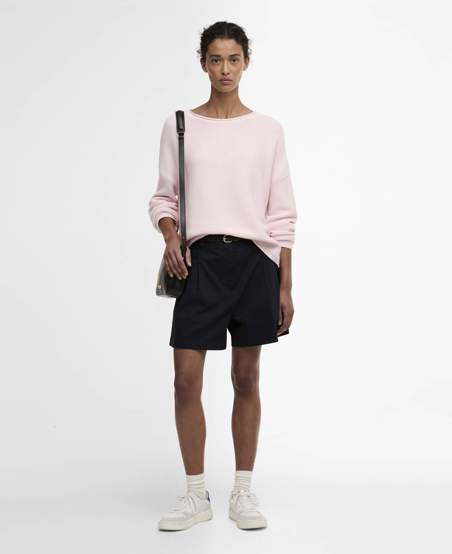 Marine Crew Neck Jumper Pink image number 1