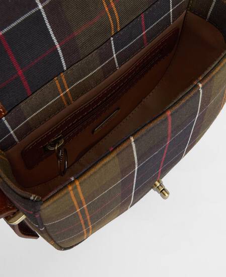 Borsa a tracolla con motivo tartan Elm Classic Tartan