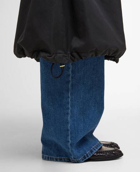 Dena Showerproof Jacket Black/Classic Tartan