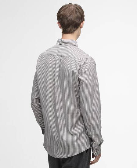 Longfield Striped Tailored Shirt Whisper White
