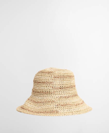 Kelley Crochet Bucket Hat Natural