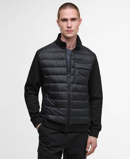 Heysham Quilted Sweatshirt Black