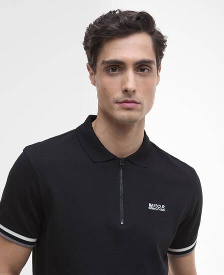 Buxton Short-Sleeved Polo Shirt Black