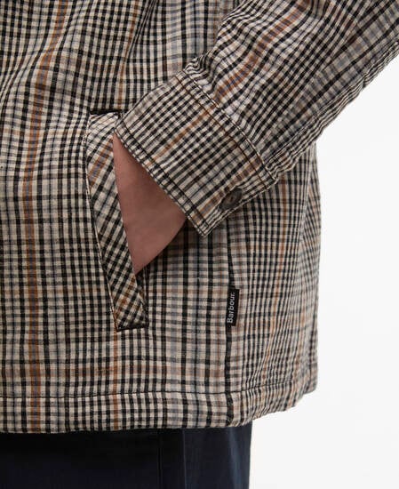 Fife Checked Overshirt Neutral