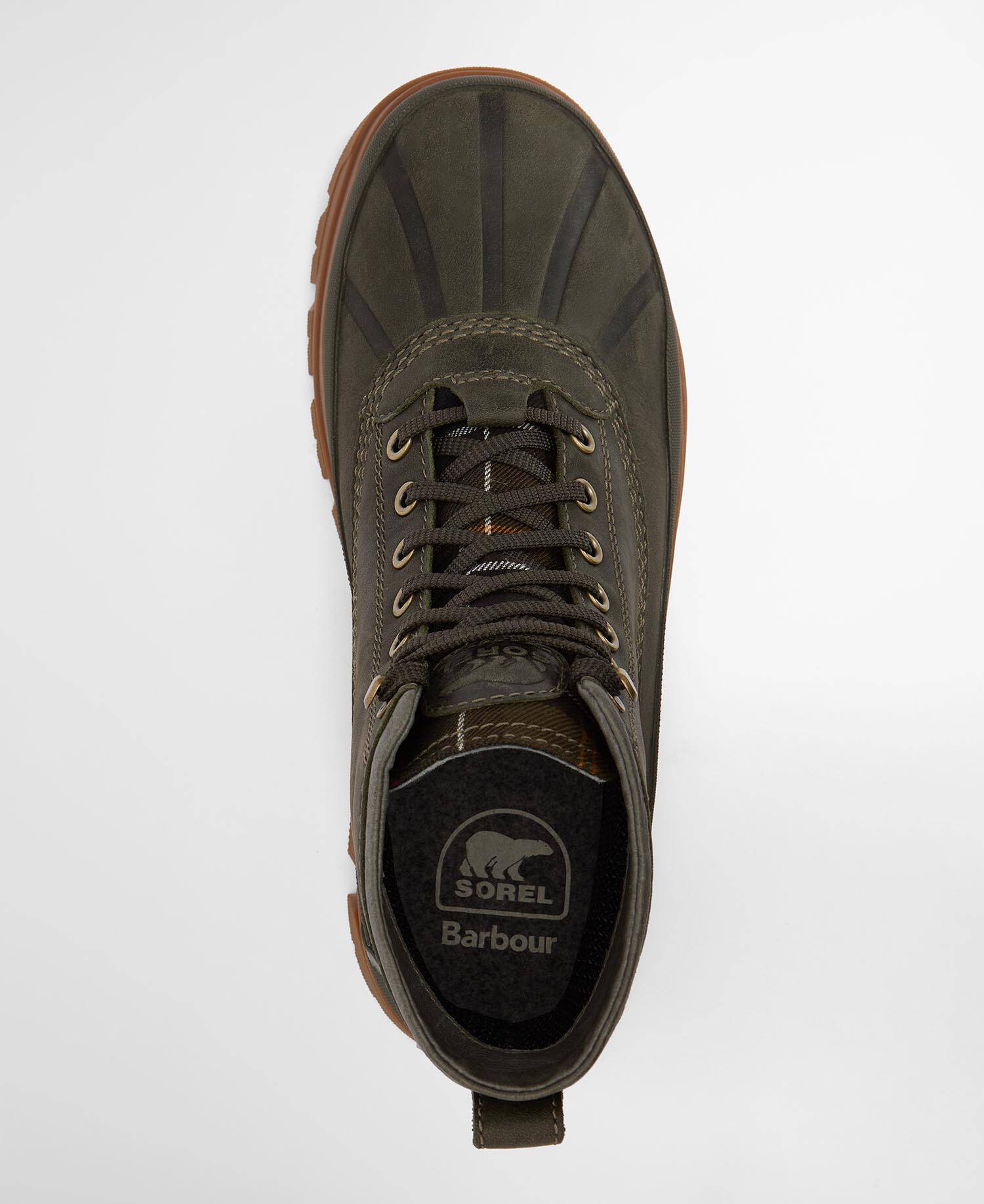 Barbour x SOREL Boots Daystorm Horizon GTX Waterproof Olive image number 6