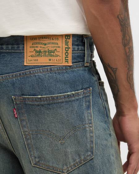 Barbour x Levi&rsquo;s&reg; 568&trade; Jeans Loose Dark Worn
