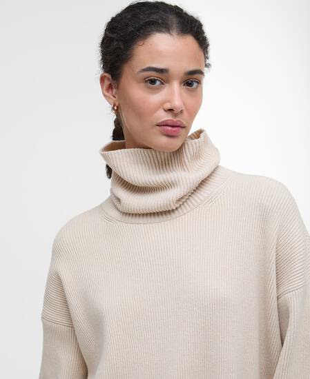 Stitch Knitted Dress Oatmeal