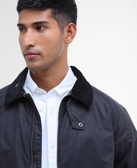 Bedale Short Waxed Jacket Classic Navy