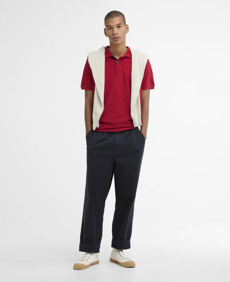 Pima Cotton Tailored Polo Red