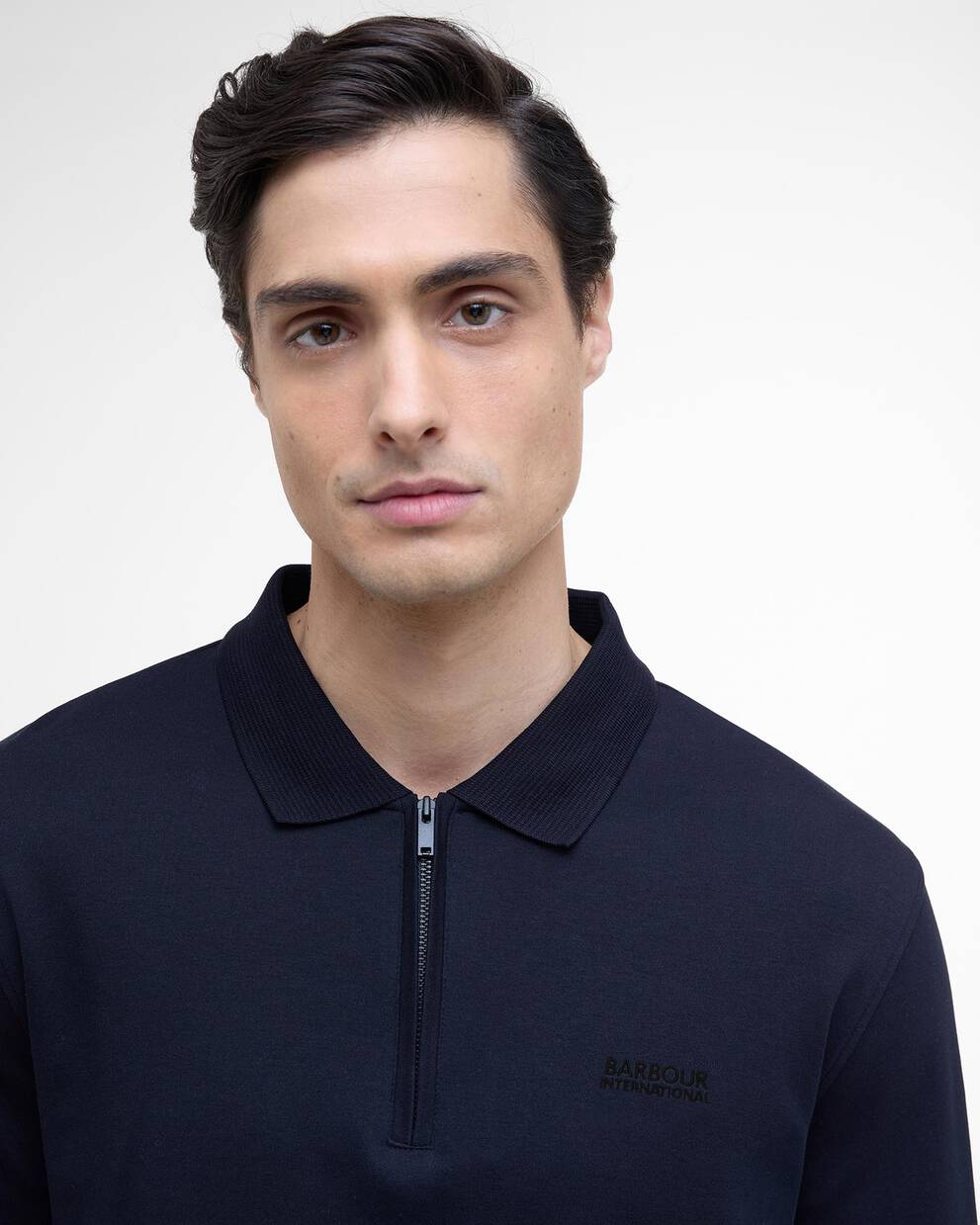 Innes Interlock Long-Sleeved Polo Shirt