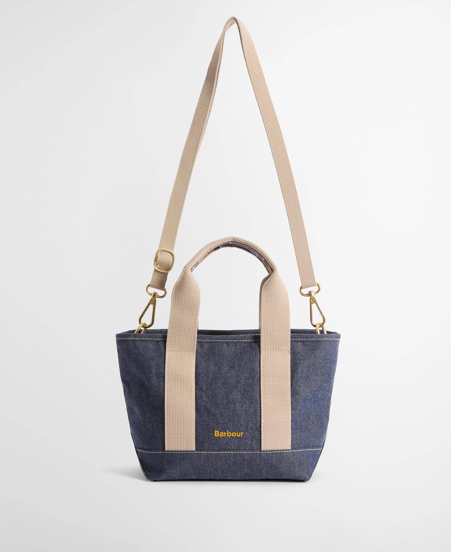 Mini borsa tote in denim Mya Indigo image number 8