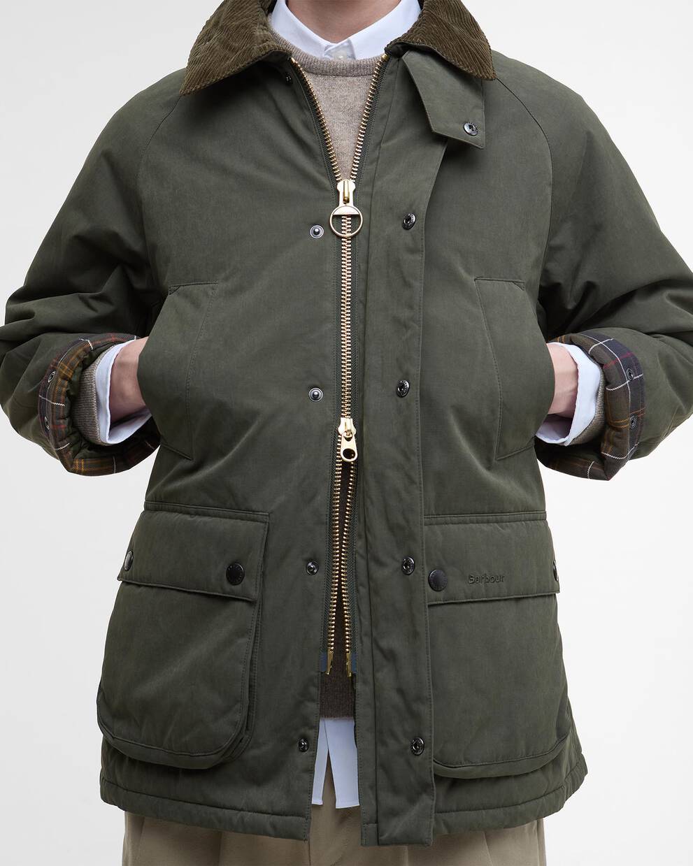 Oversized Bedale Padded Casual Jacket