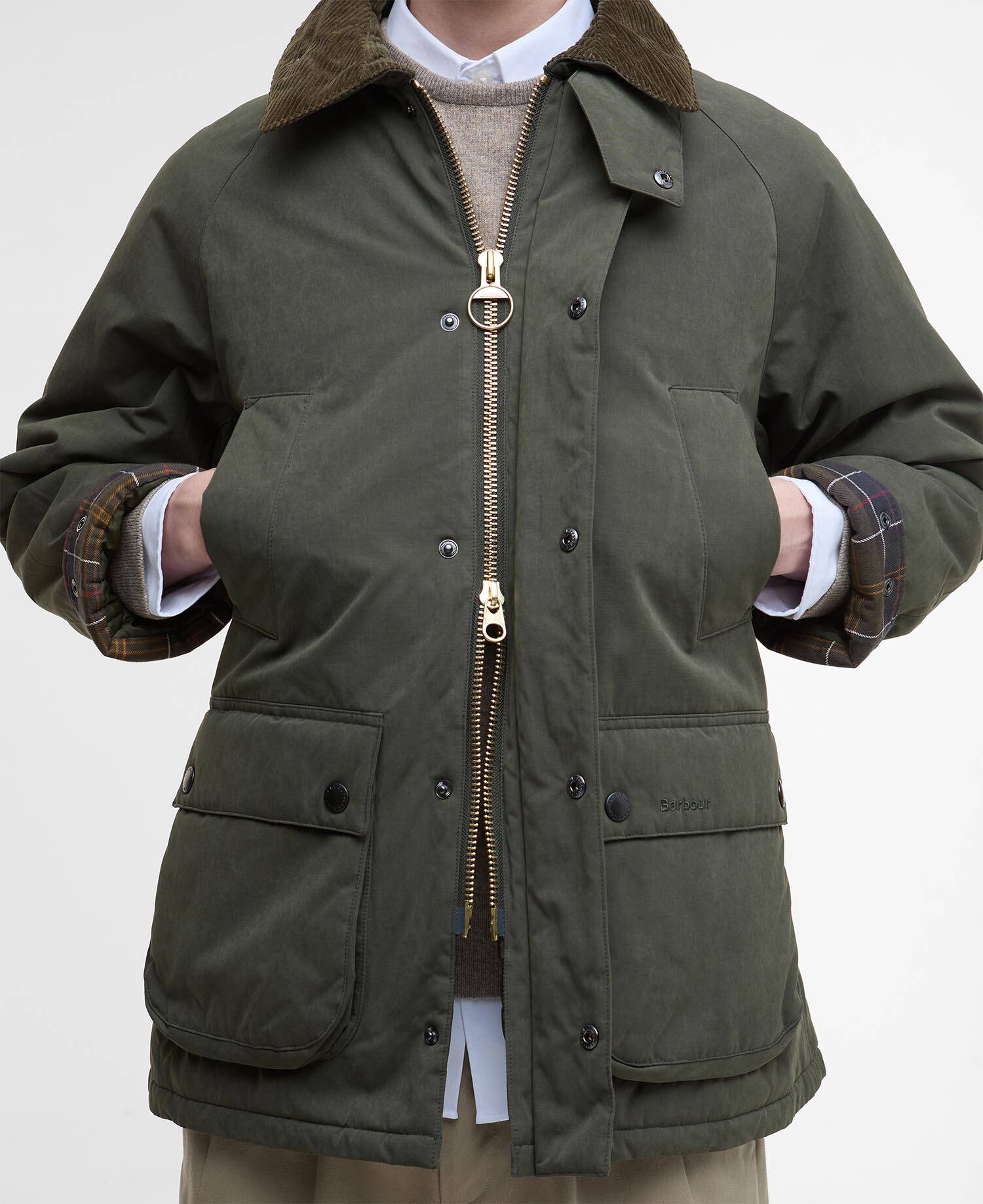 Oversized Bedale Padded Casual Jacket image number 5