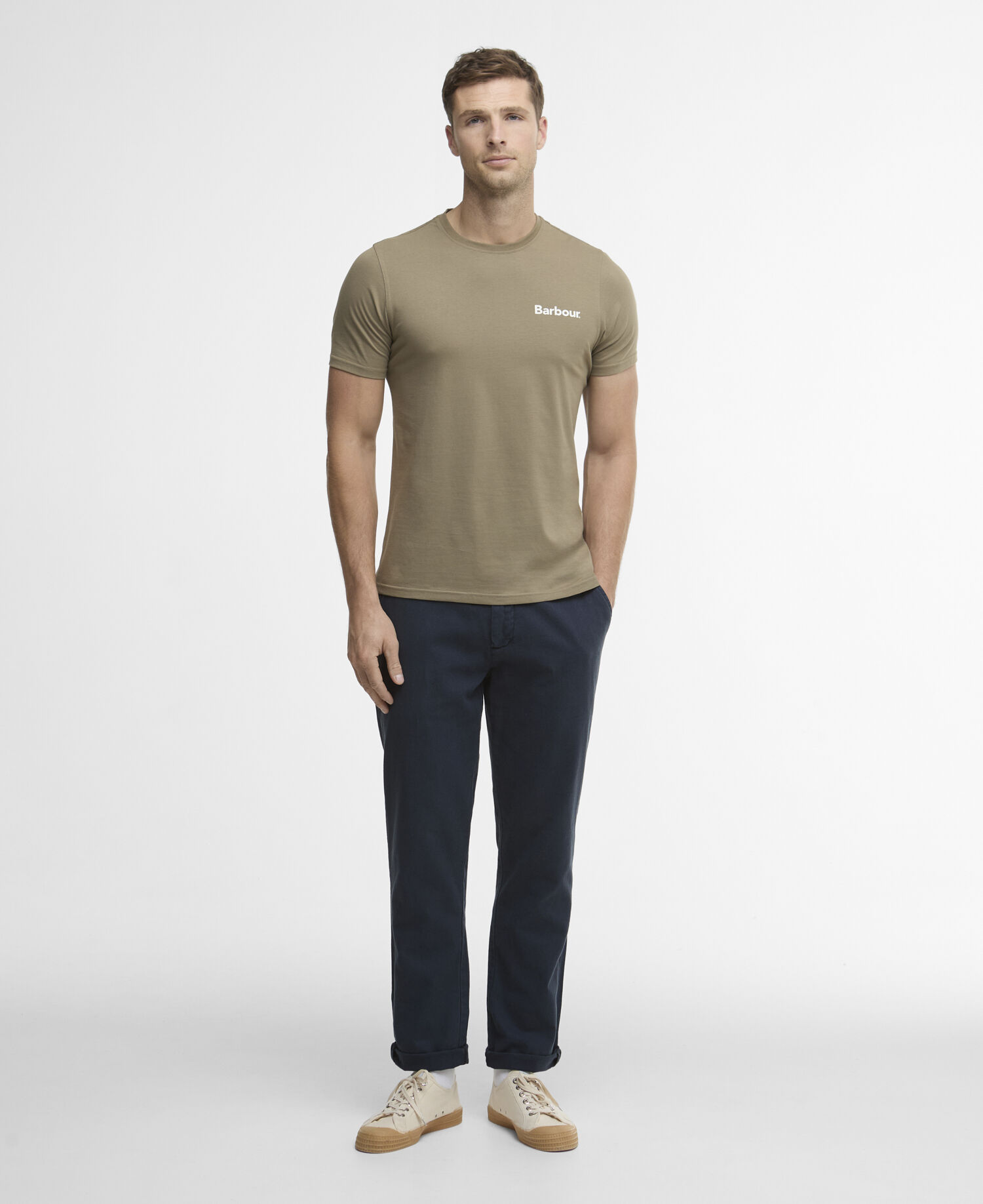 Hose Tailored aus Leinen-Mix Navy