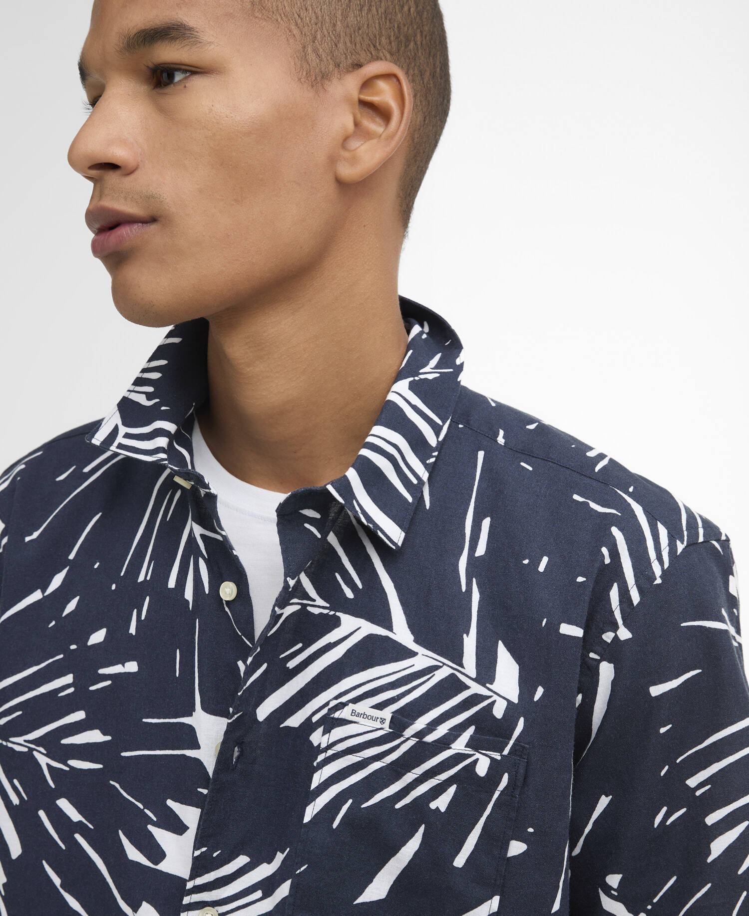 Edenwood Printed Shirt Navy image number 4