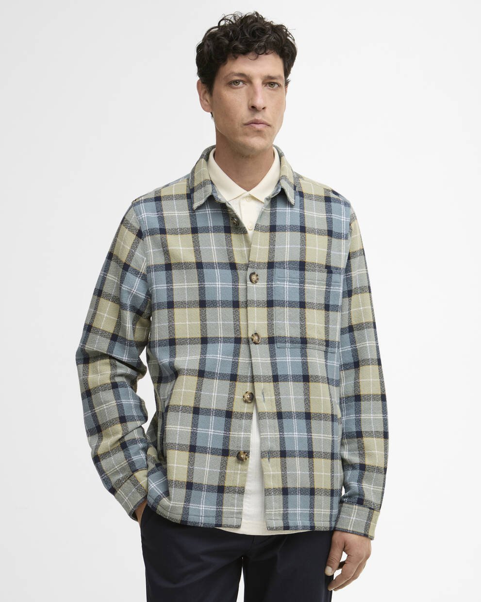 Vennel Textured Tartan Overshirt