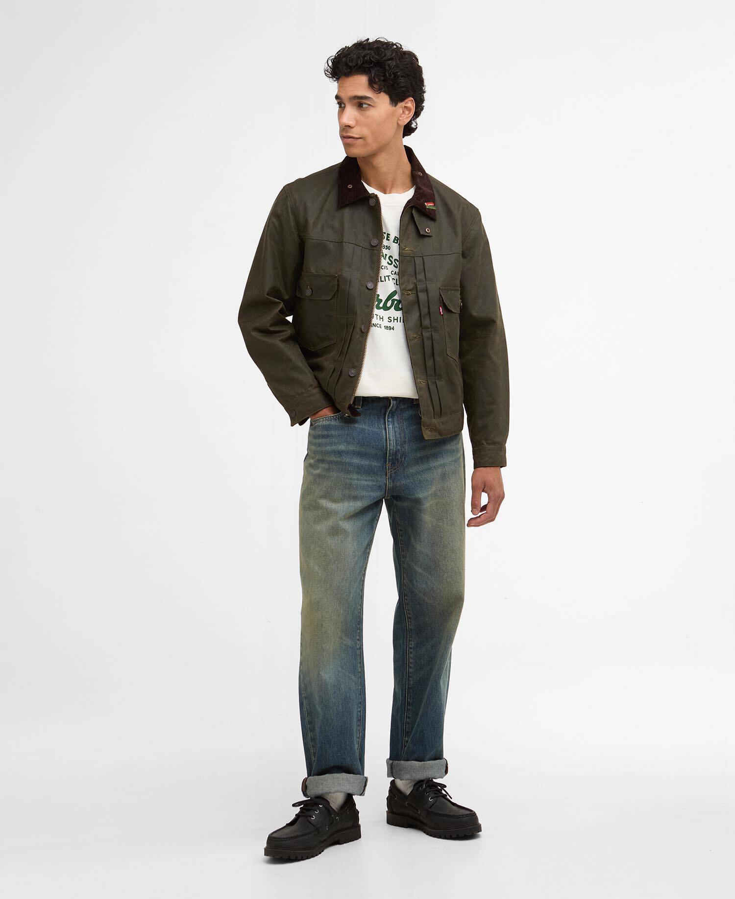 Barbour x Levi's Type II Waxed Jacket image number 3