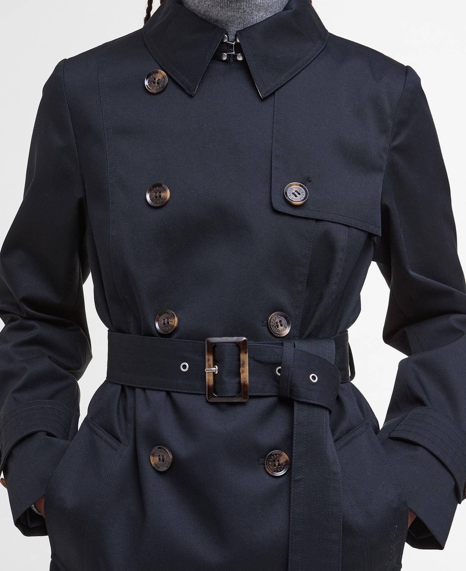 Short Greta Showerproof Trench Coat image number 4