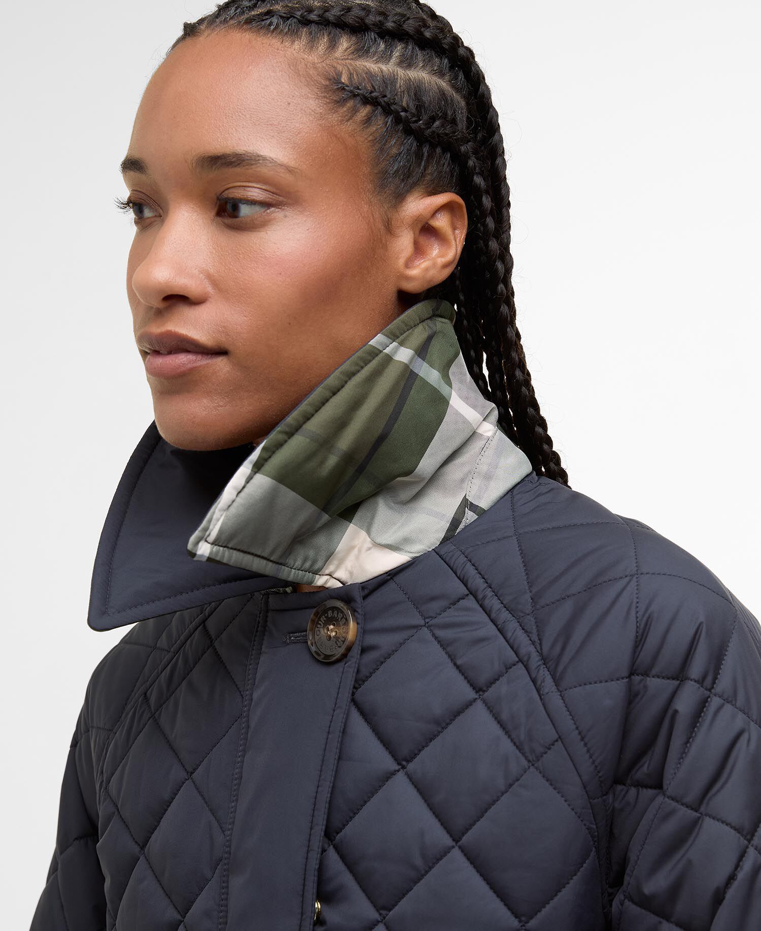 Giacca trapuntata Laoise Dark Navy/Ancient Poplar