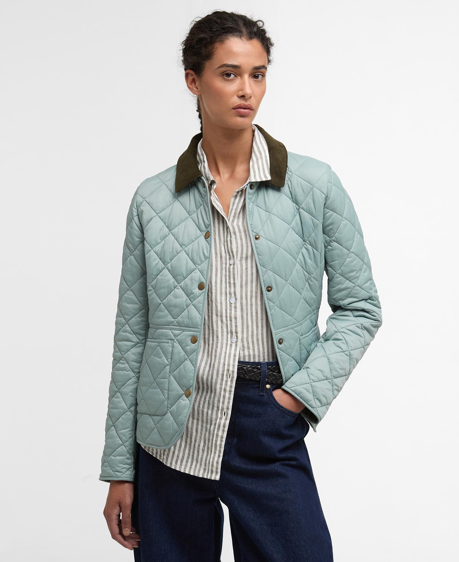 Deveron Quilted Jacket Blue Sage/Olive