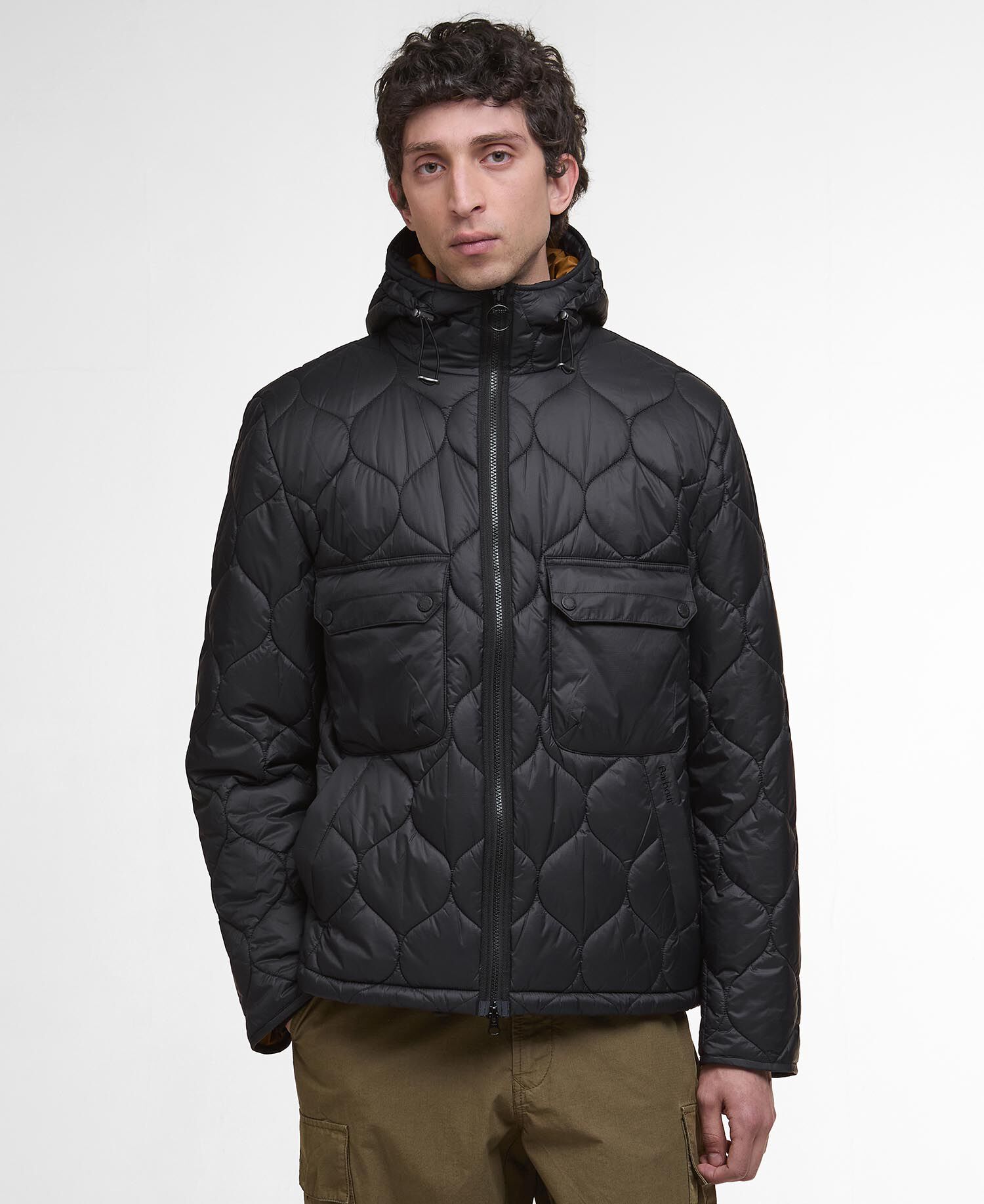 バブアー　Barbour   Hooded Buy Re-Engineered Hooded Spey Quilted Jacket for USD 400.00