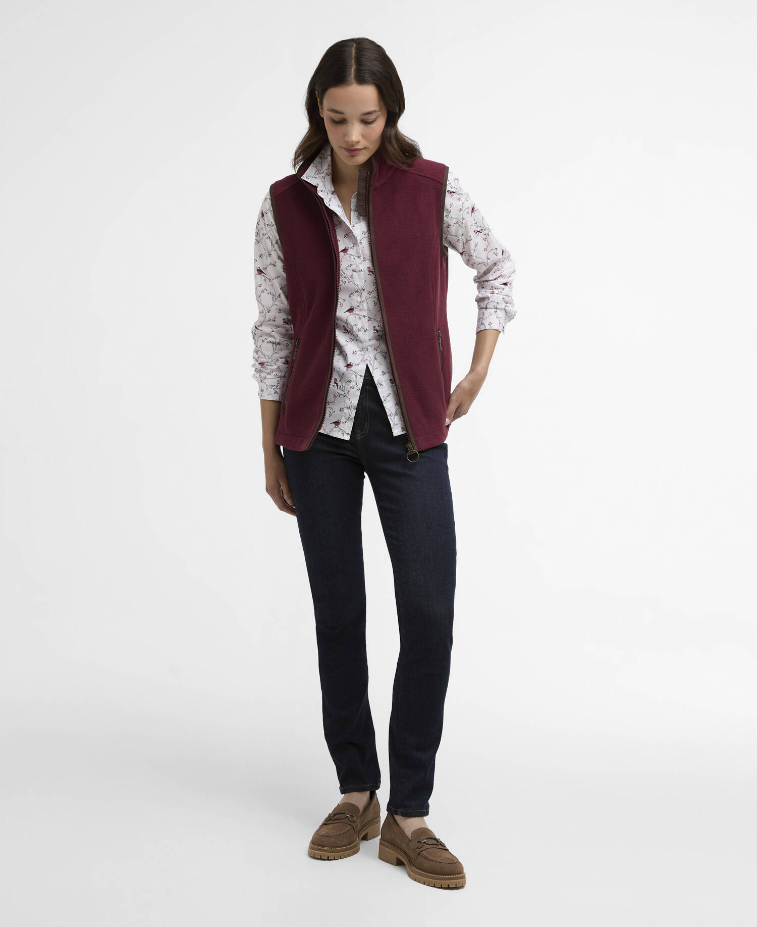 Country Colton Fleece Gilet Port image number 1