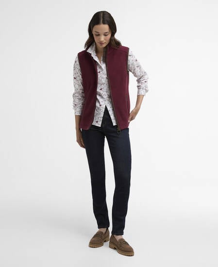 Country Colton Fleece Gilet Port