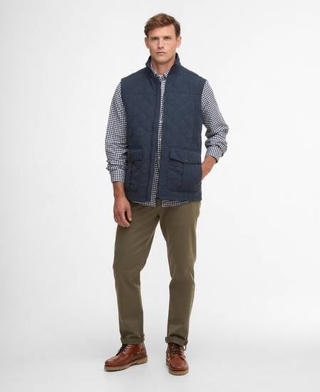 Sander Quilted Gilet Navy