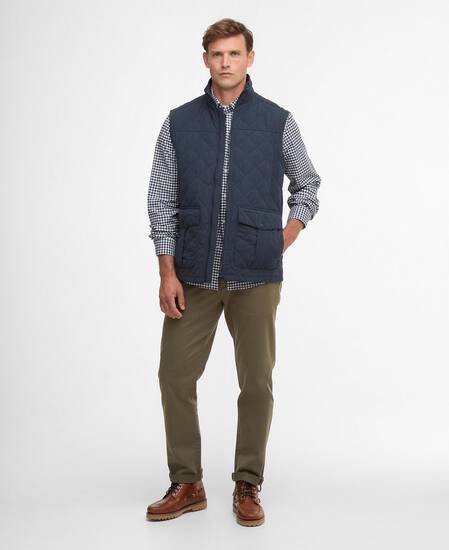 Sander Quilted Gilet Navy