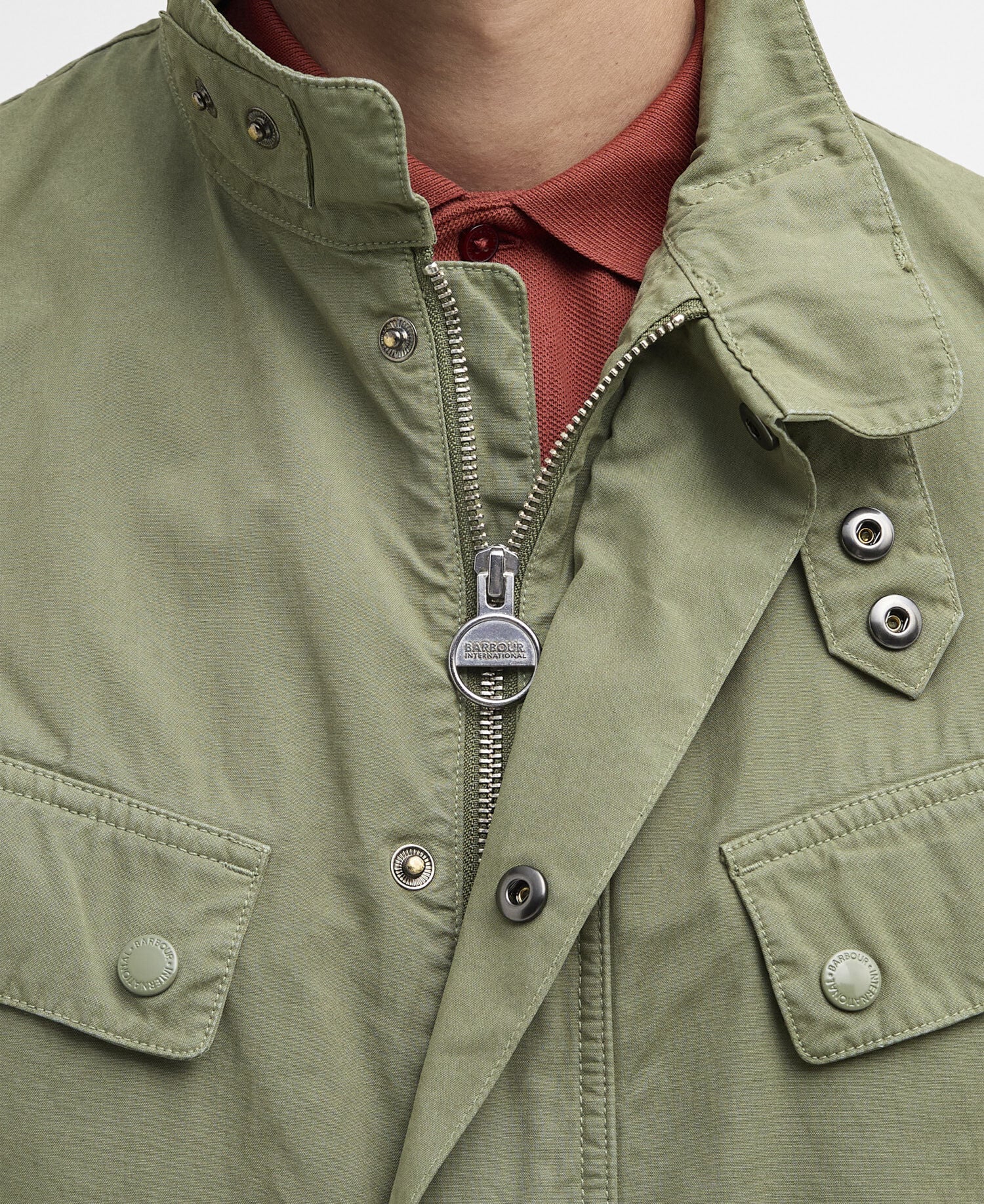 Giacca casual Duke tinta in capo Burnt Olive