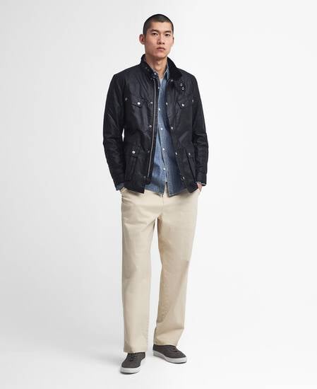 Tourer Duke Waxed Jacket Classic Black