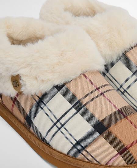 Eloise Tartan Slipper Boots Hessian Tartan