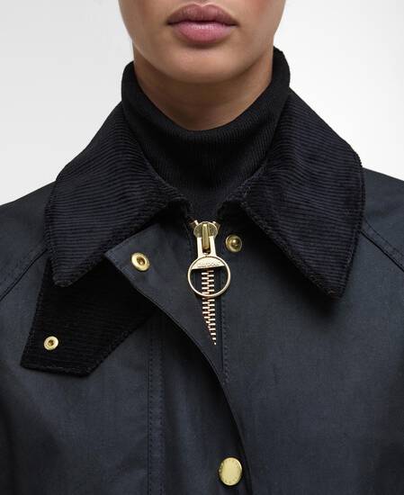 Giacca cerata lunga Beadnell Black/Classic Giacca cerata lunga Beadnell Black/Classic