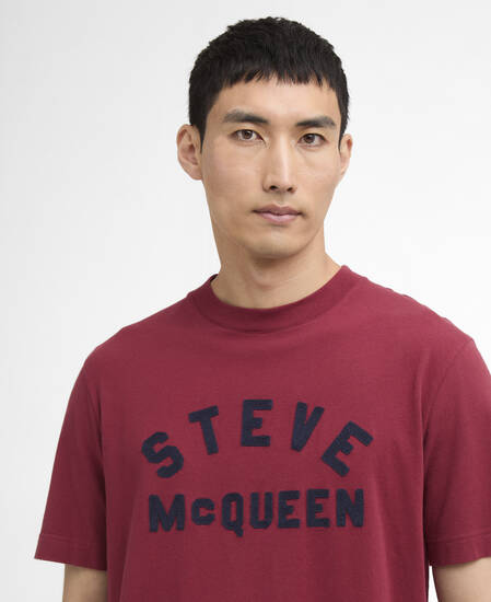 T-Shirt McQueen Chain Ruby Wine