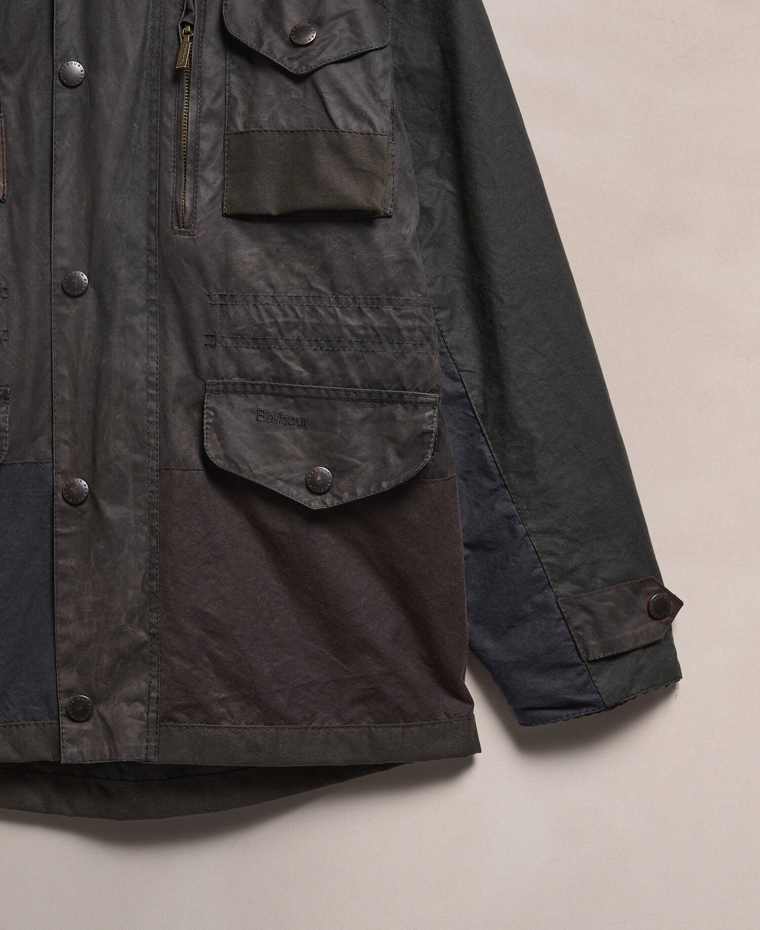 Barbour Re-Loved Men's Sapper Waxed Jacket image number 3