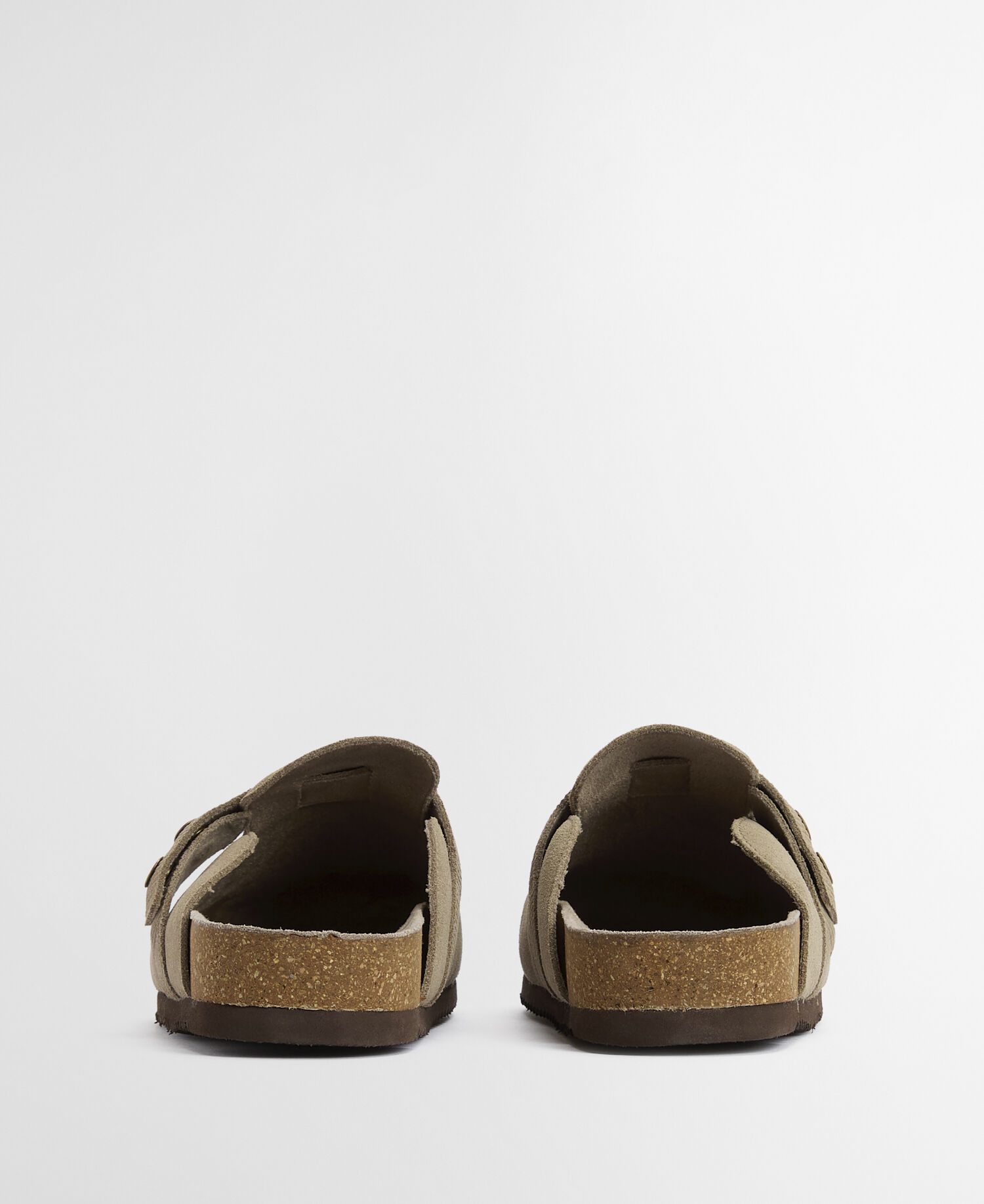 Wildlederpantoletten Bowman Taupe Suede