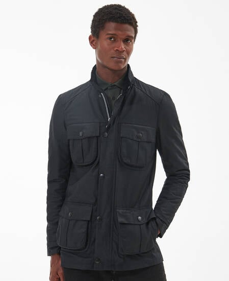 Corbridge Waxed Jacket Black-Classic