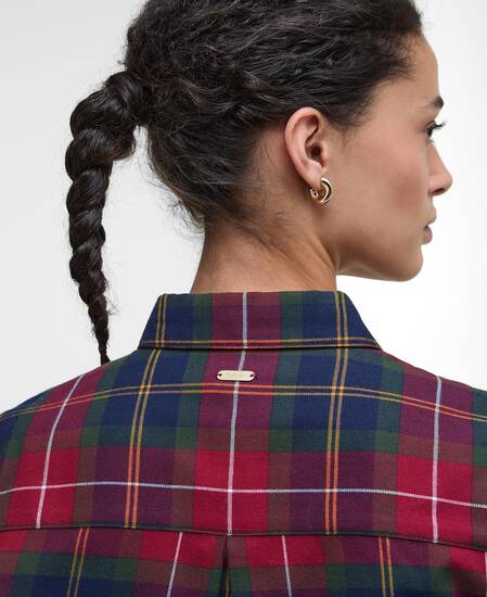 Camicia Glades in tartan dalla vestibilità rilassata Winterberry Tartan