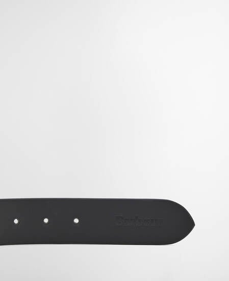 Contrast Leather Belt Black/ Brown