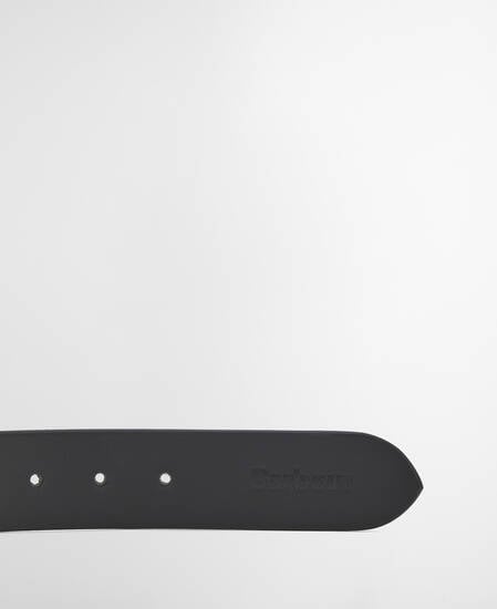 Contrast Leather Belt Black/ Brown