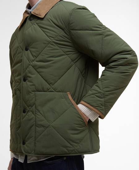 Giacca trapuntata Modified Short Liddesdale Olive