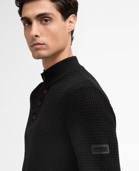 Herring Quarter-Zip Jumper Black