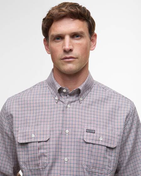 Fenn Regular Gingham Shirt Fired Brick