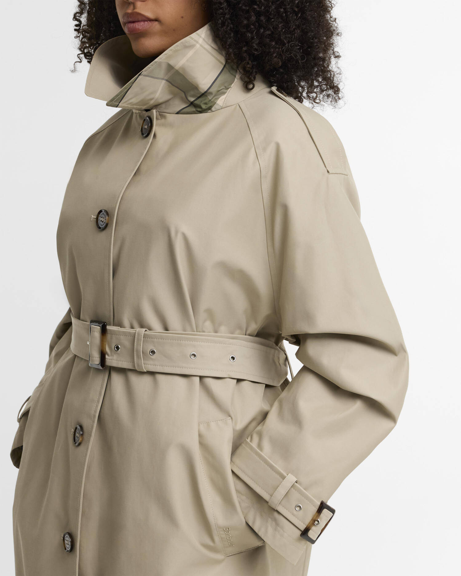 Maia Plus-Size Showerproof Jacket Light Sand image number 4
