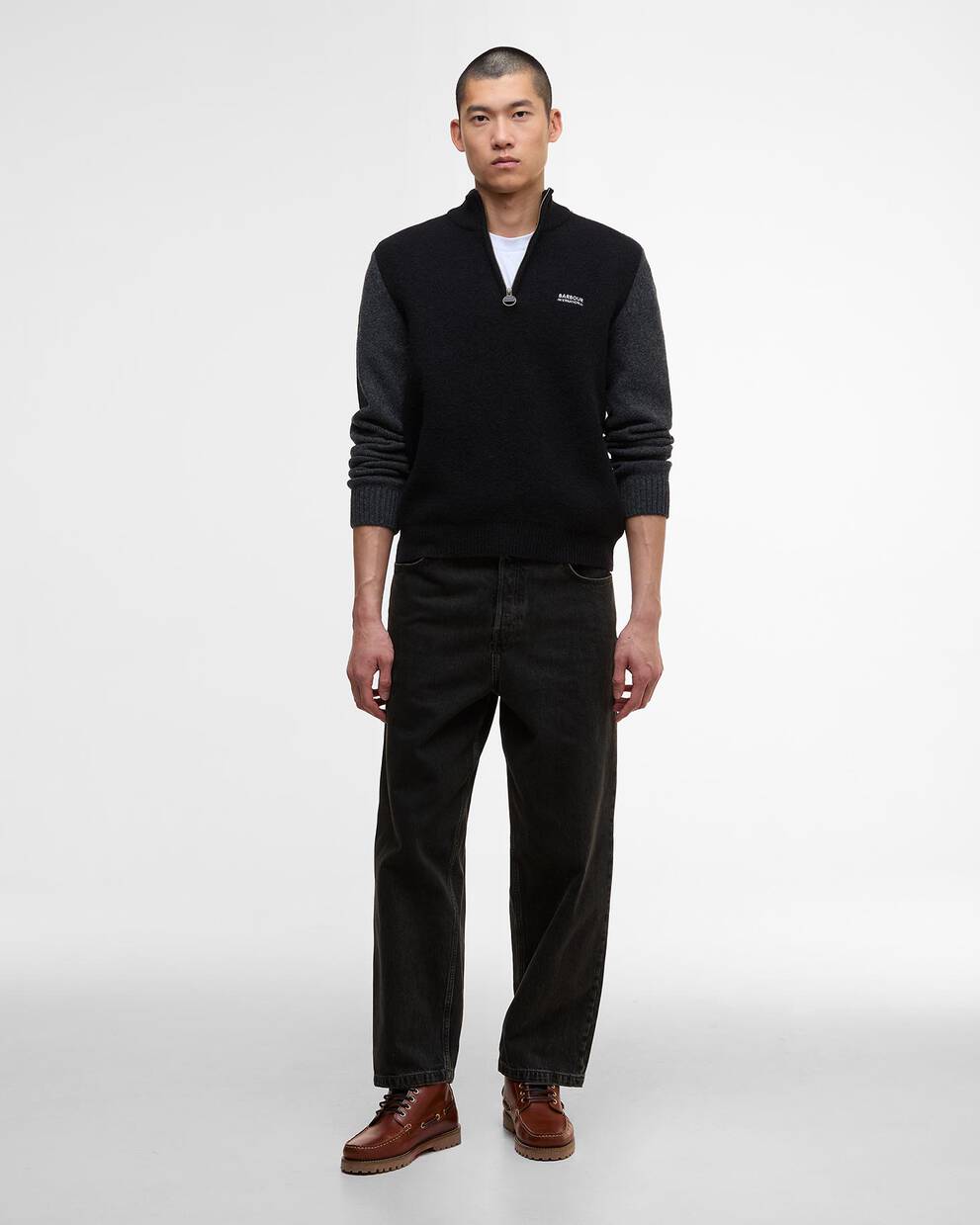 Maglione Hutchy con zip corta